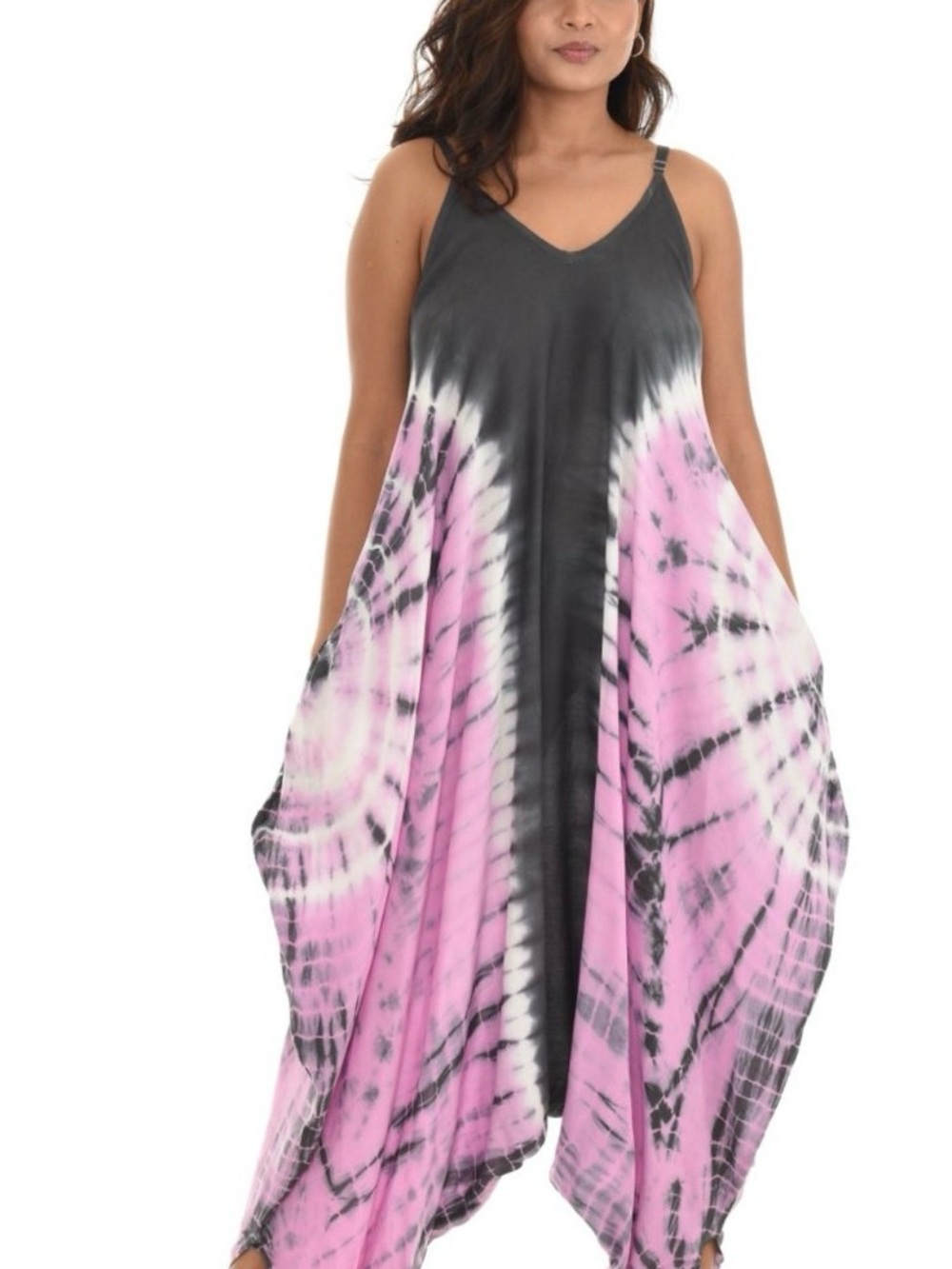 Boho Tie-Dye Onesie Jumpsuit